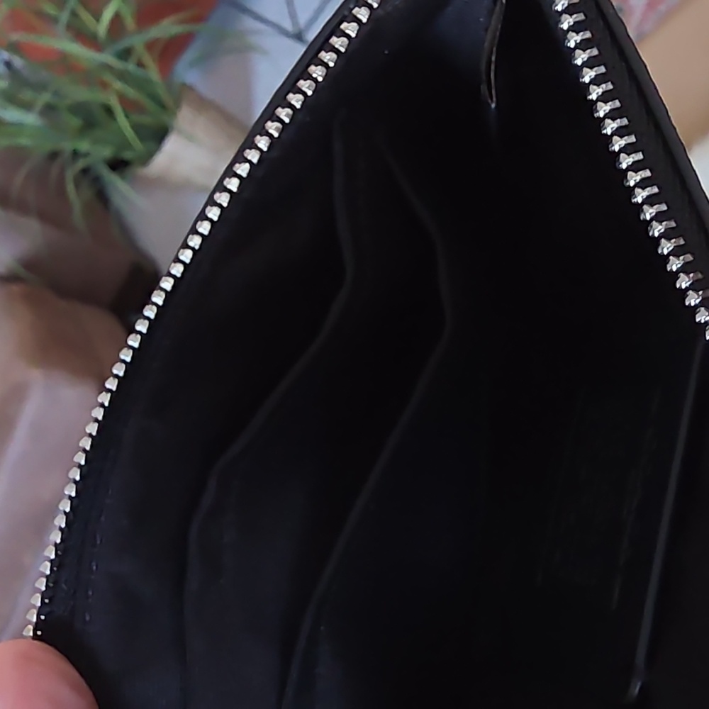 NWOT Coach Black Cat & Moon Signature Corner Zip Wristlet/Wallet 🖤🐈‍⬛️🌟🎁🌙❤️ - Picture 10 of 13